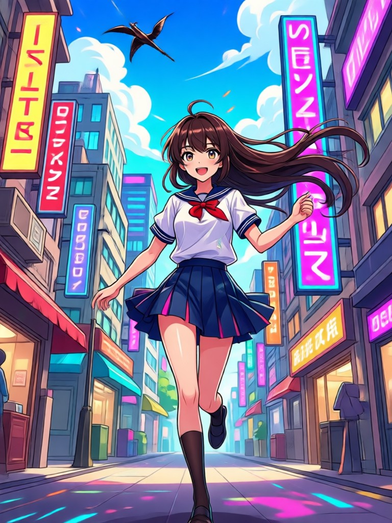 Efecto artístico con filtro anime acuarela