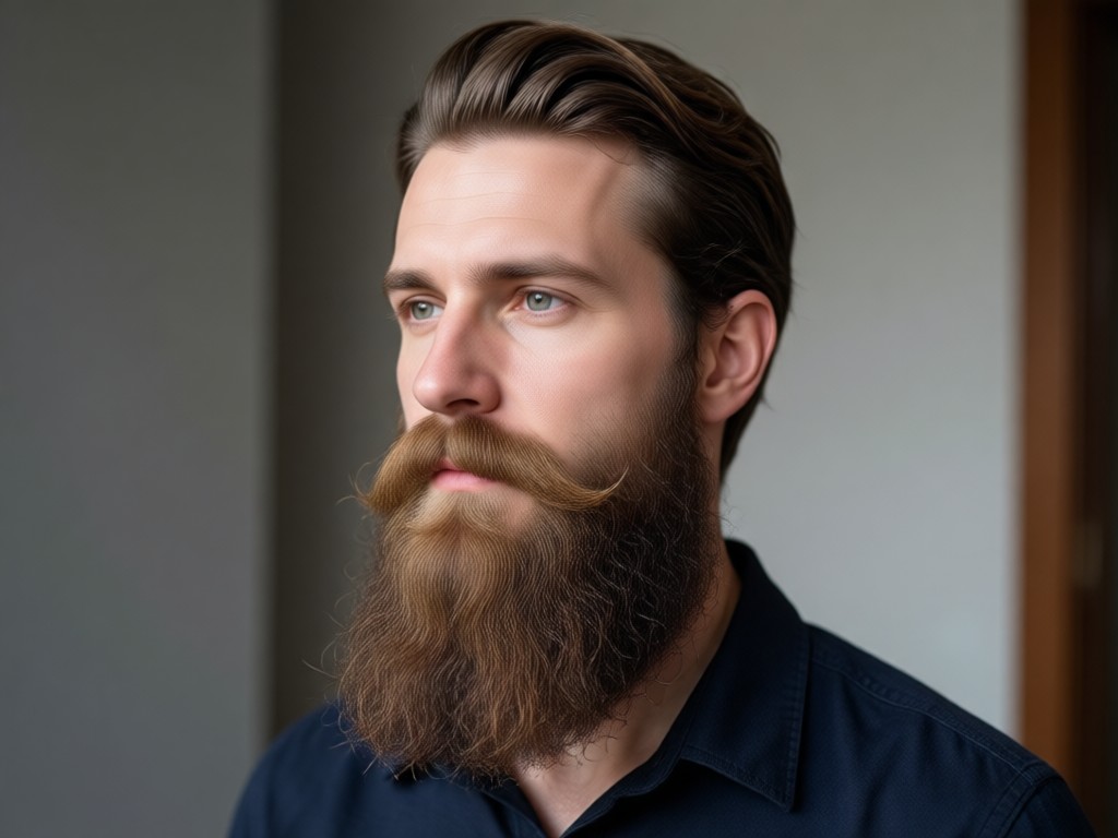 Interfaz simple de la app de barba con IA de un toque