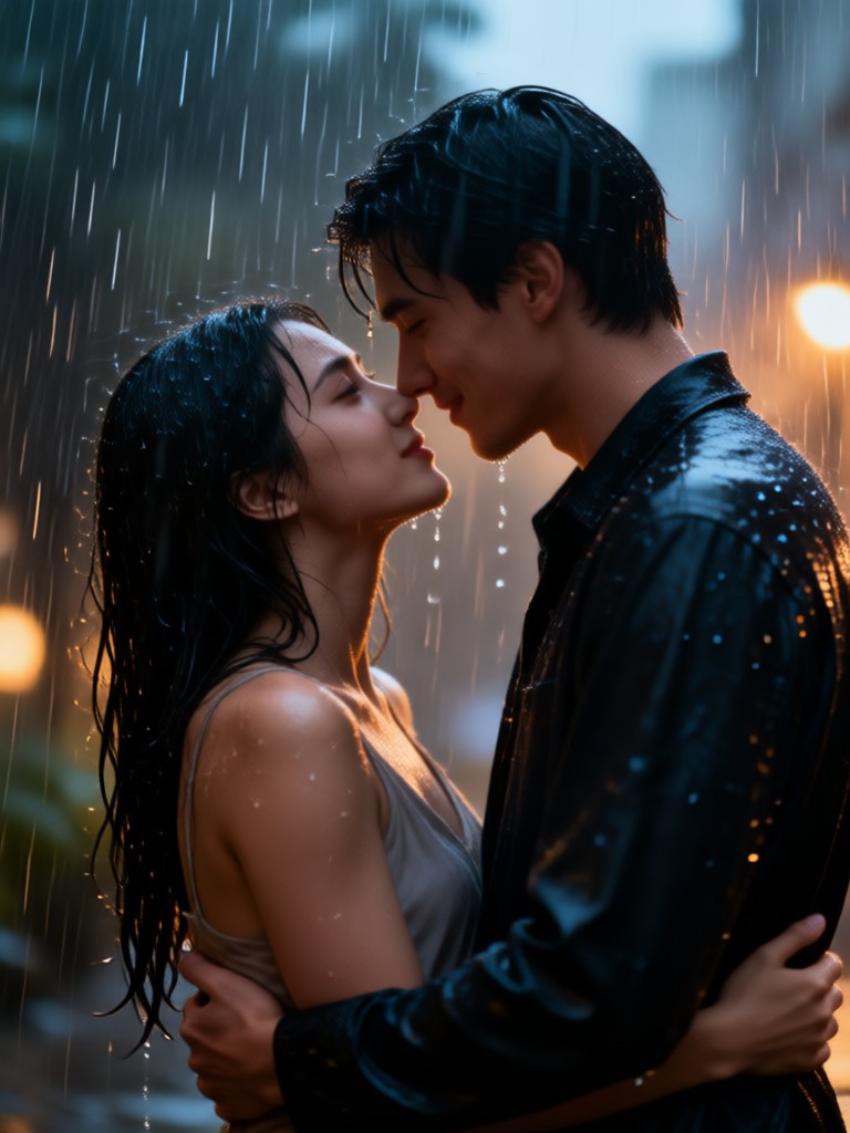 Photo to romantic embrace video transformation