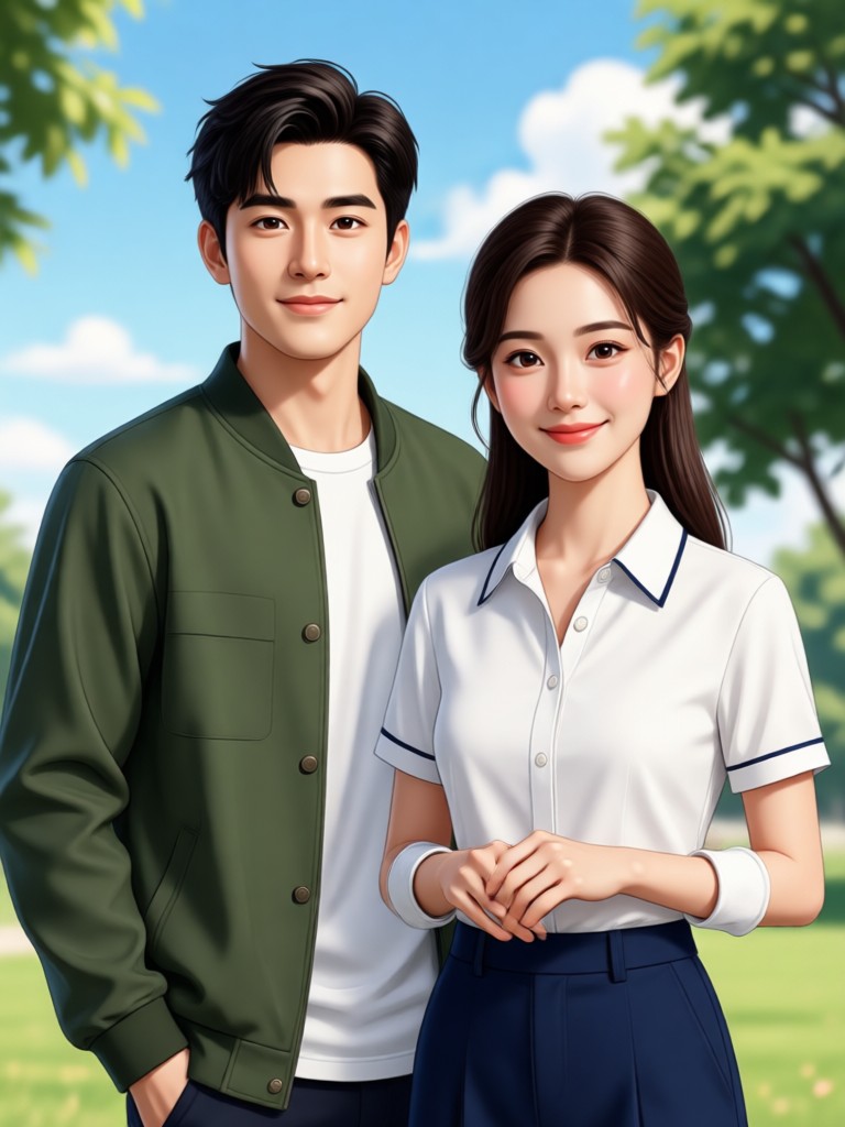 19세기 빈티지 스타일 가족 초상화