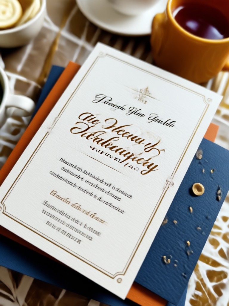 Elegant engagement party invitation