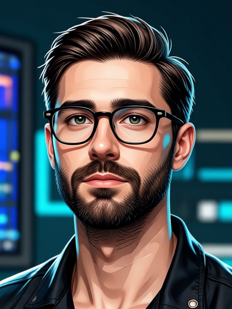 Academic professional AI headshot example
