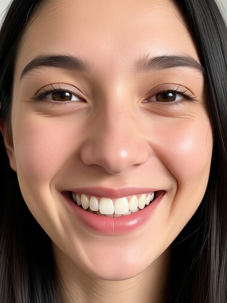 AI smile filter for professional headshot