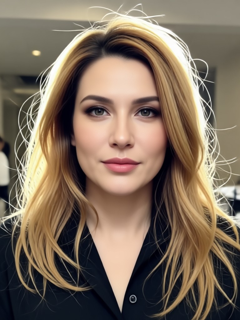 AI vintage retro wave hairstyle