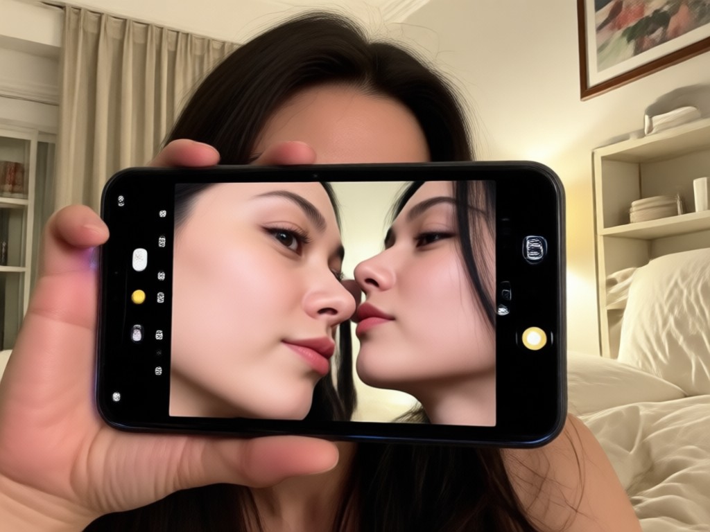 Criando filtro de beijo no quarto com IA