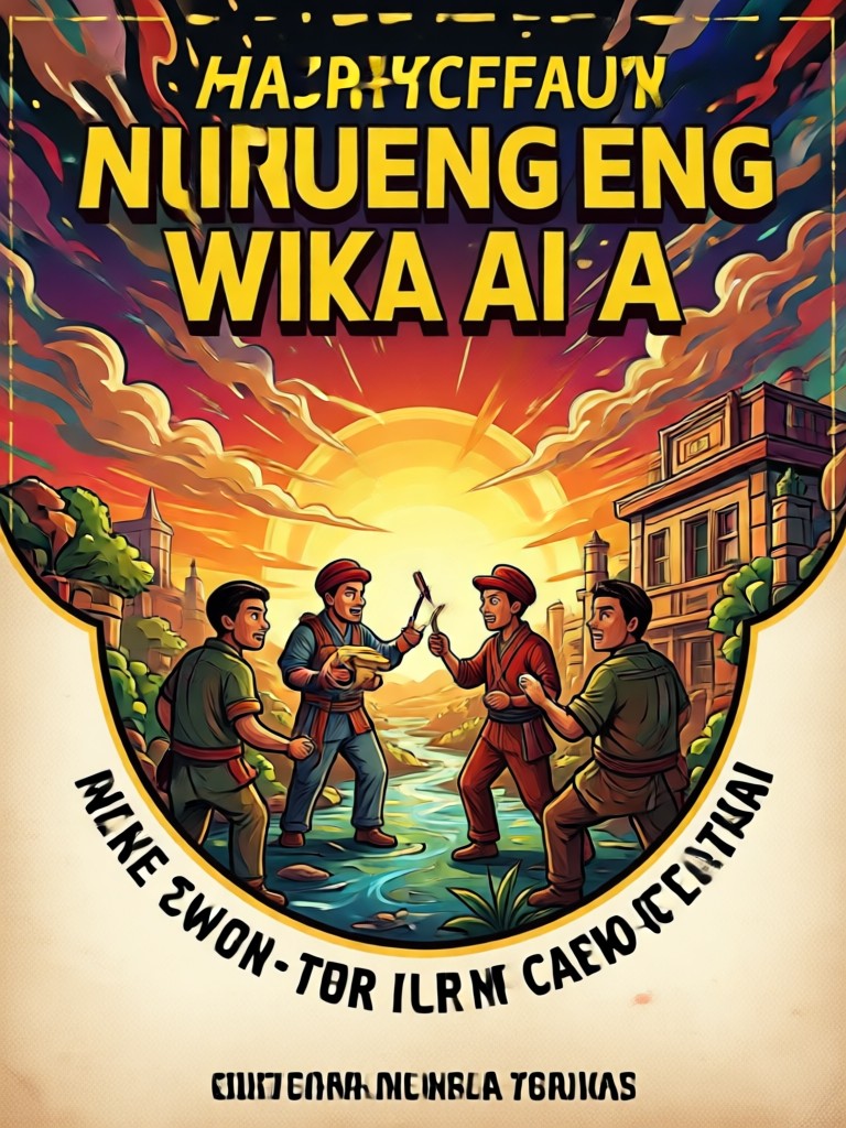 Anime style Buwan ng Wika character poster