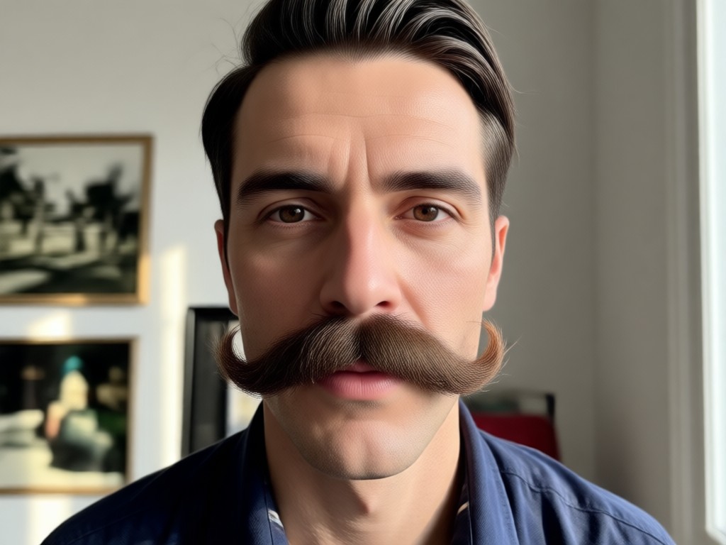 Gallery showing different mustache and beard styles like handlebar and goatee