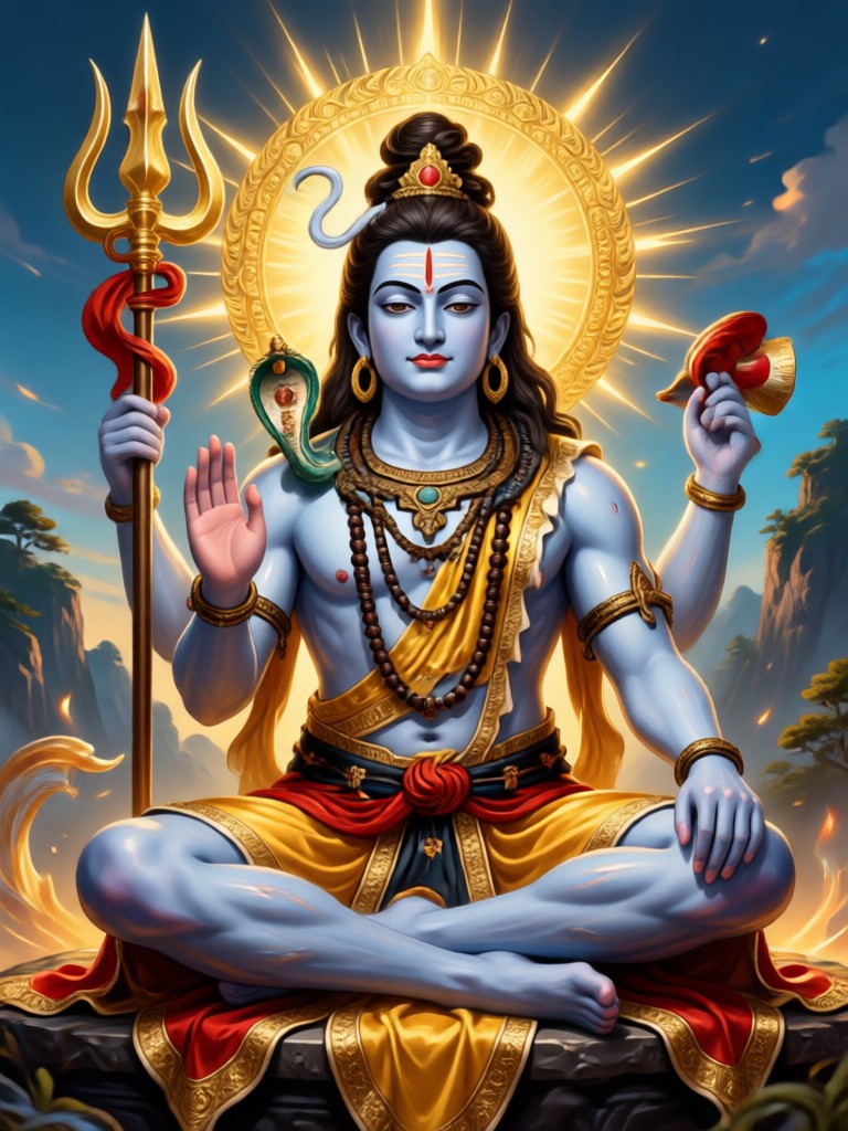AI Generated Shiva Artwork