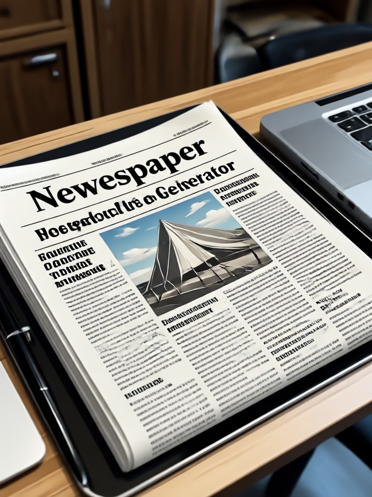 Book release announcement newspaper AI