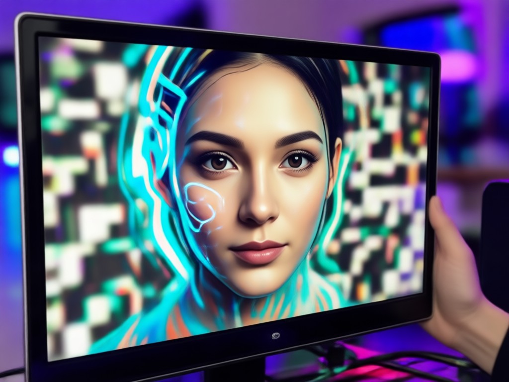 AI realistic face blending feature demo