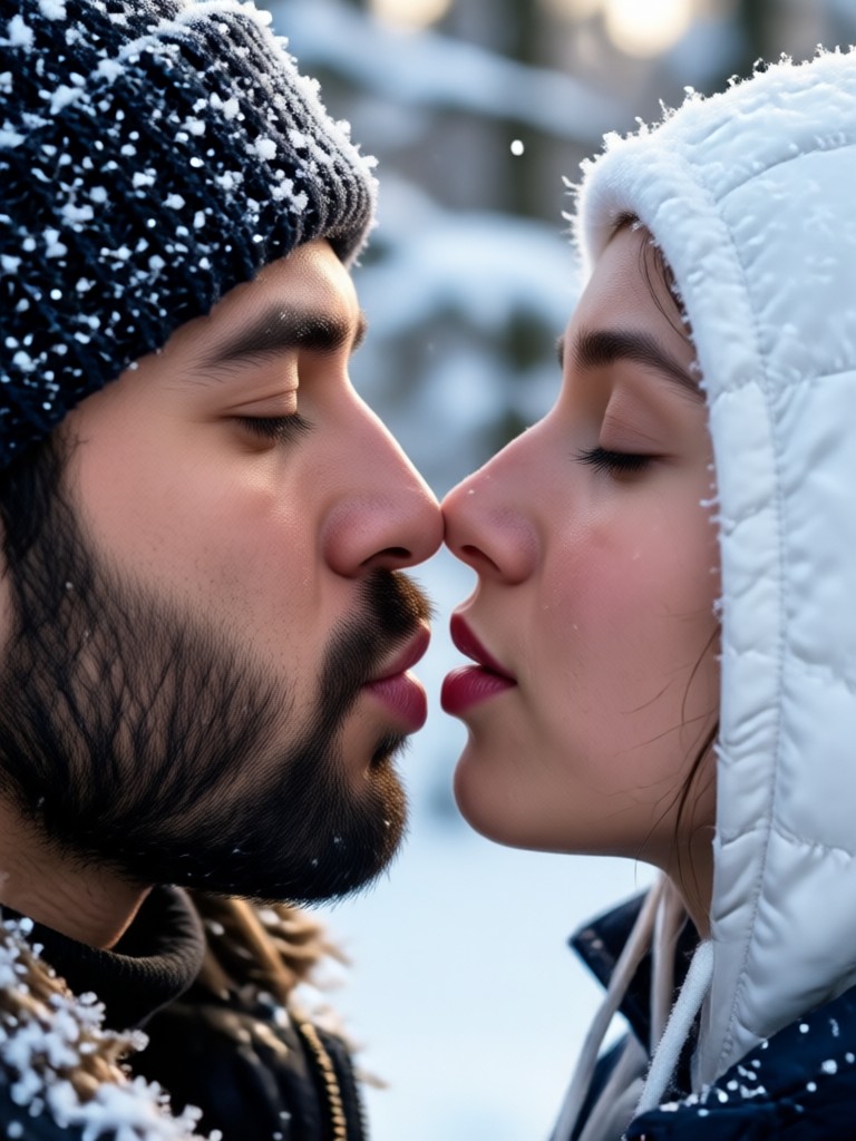 Vintage filter winter romance video