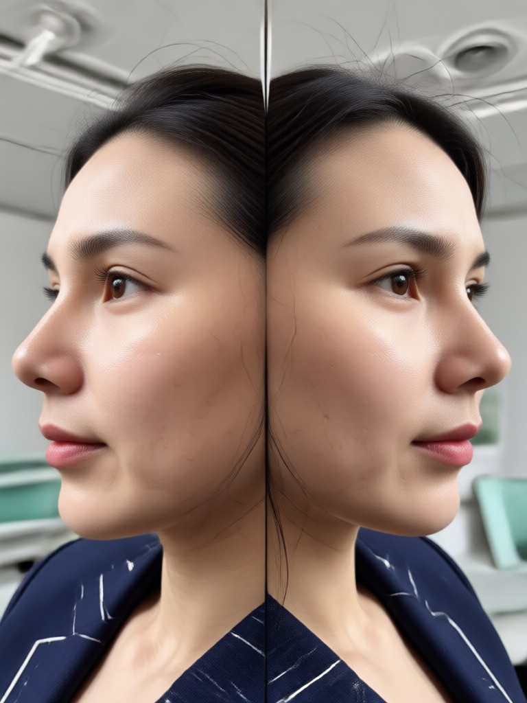 Mobile app interface showing the face swap feature in action