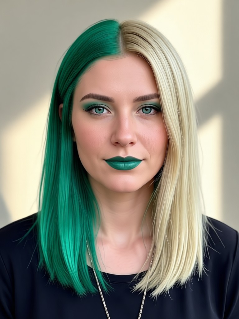 AI hair color change on short hair male model