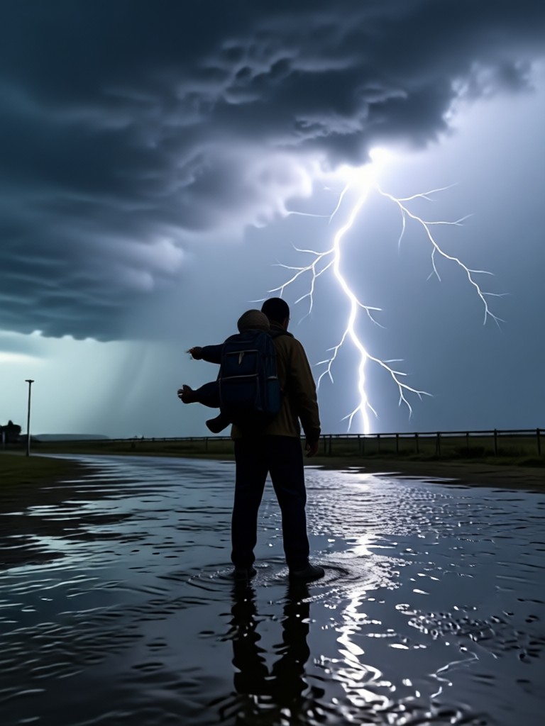 Wind swept hair storm hug couple video
