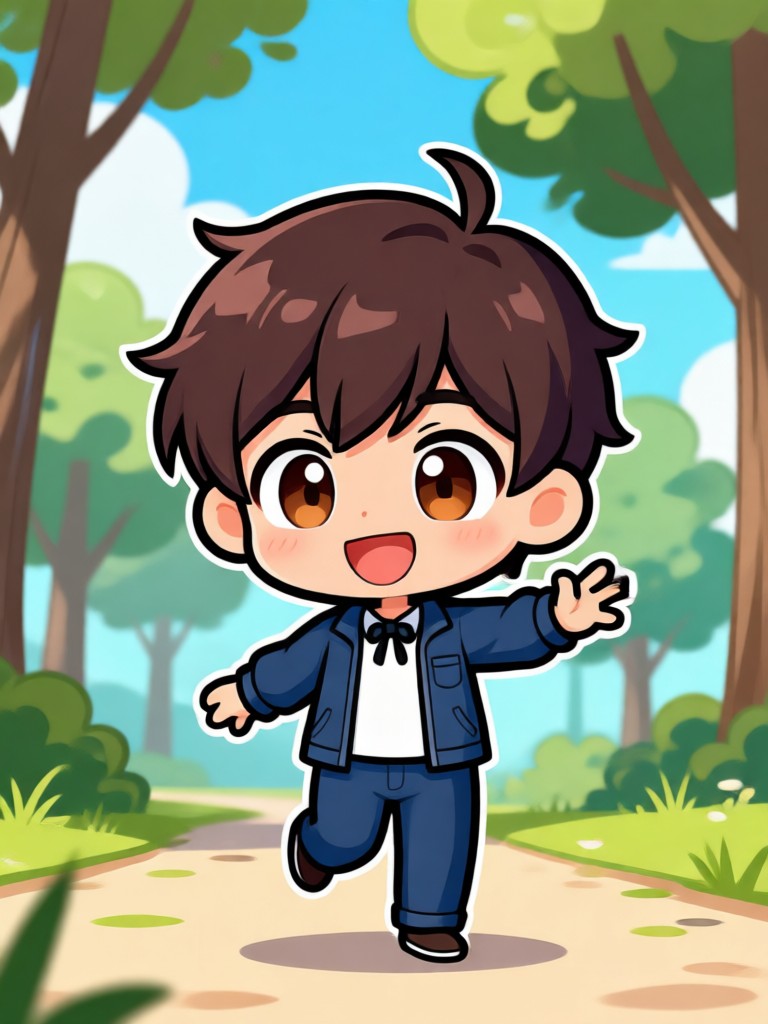 Mobile app showcasing chibi video creation