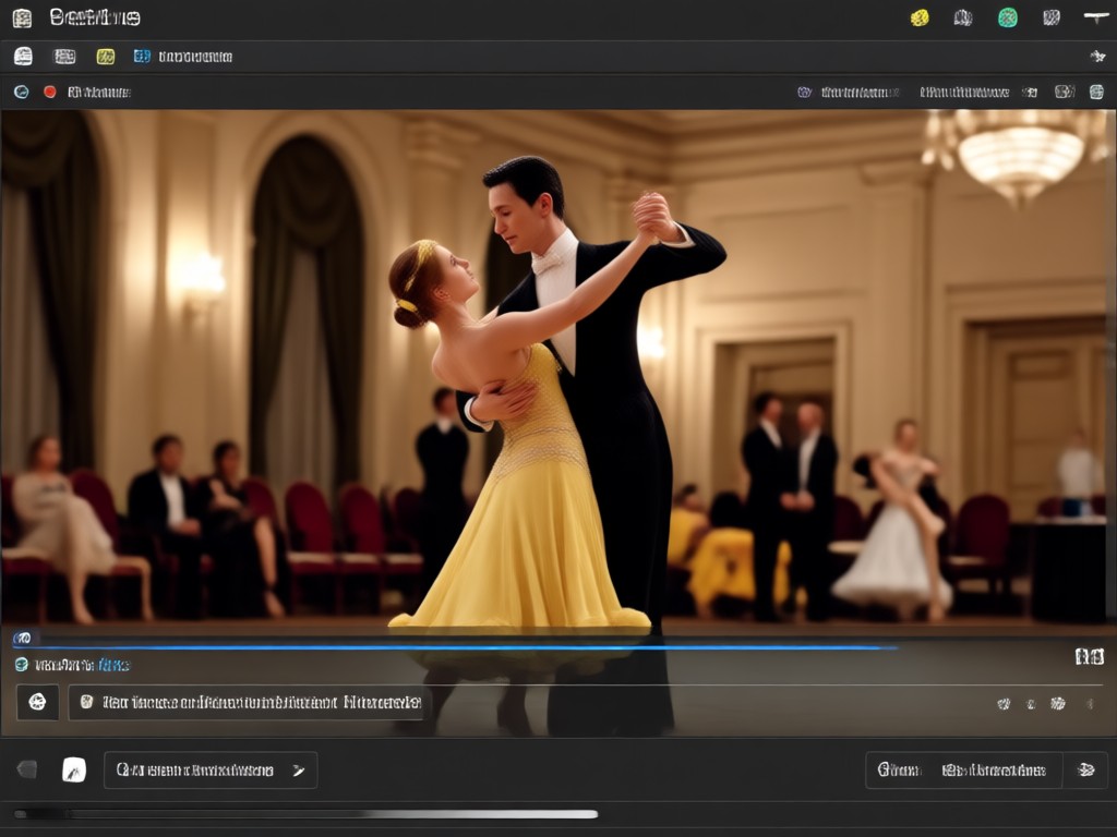 Social media couple waltz video