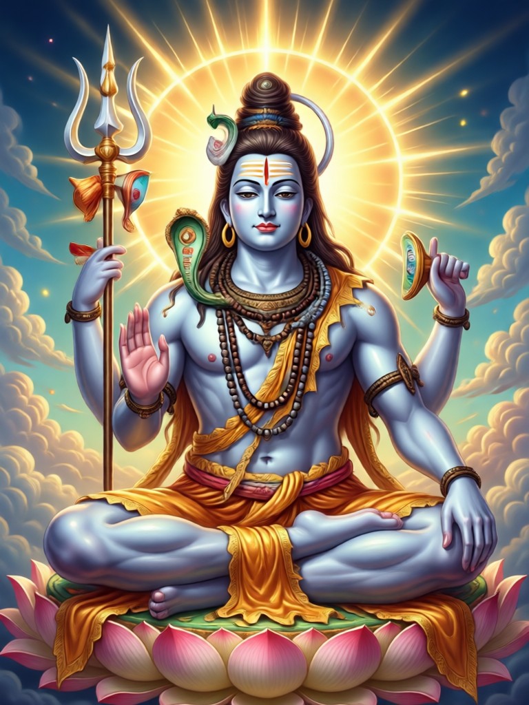 Shiva and Parvati AI Image