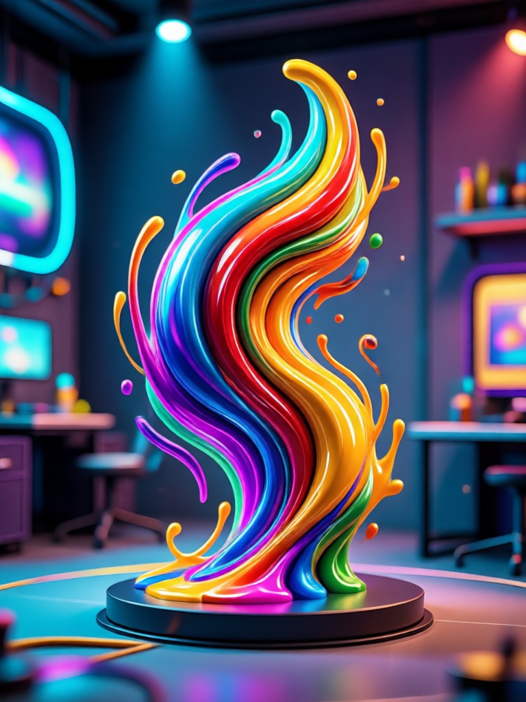 Professional character design standee AI