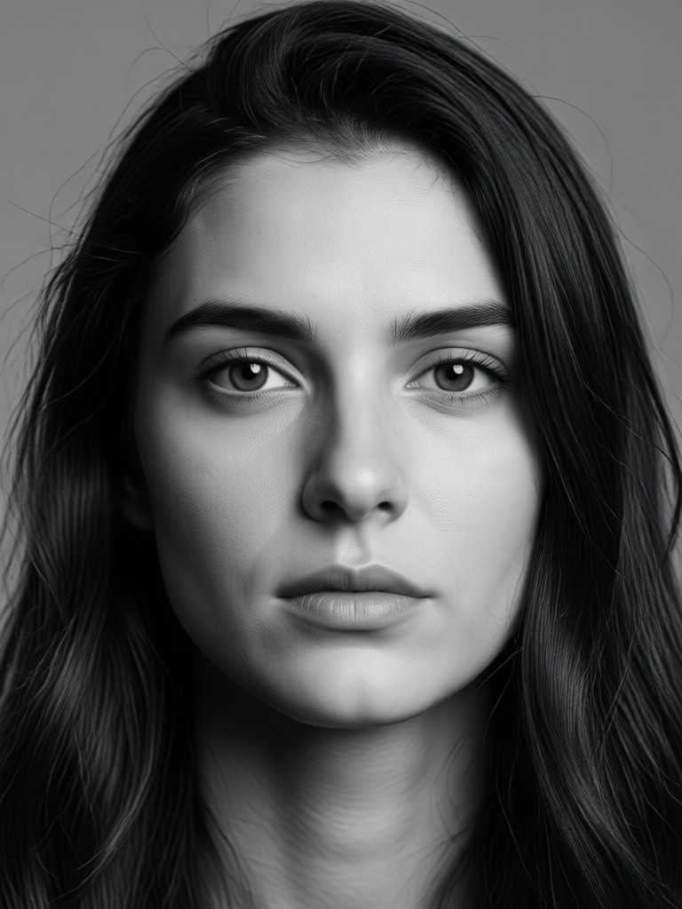 Portrait with deep shadows and highlights