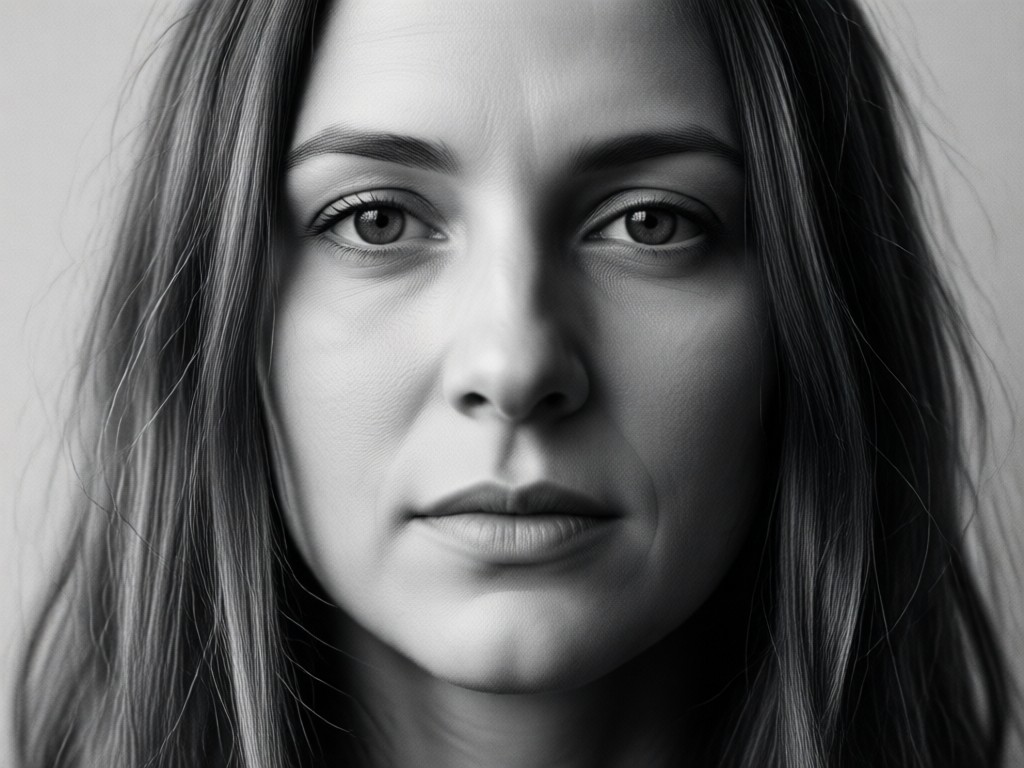 AI intelligent tone mapping for black and white portraits