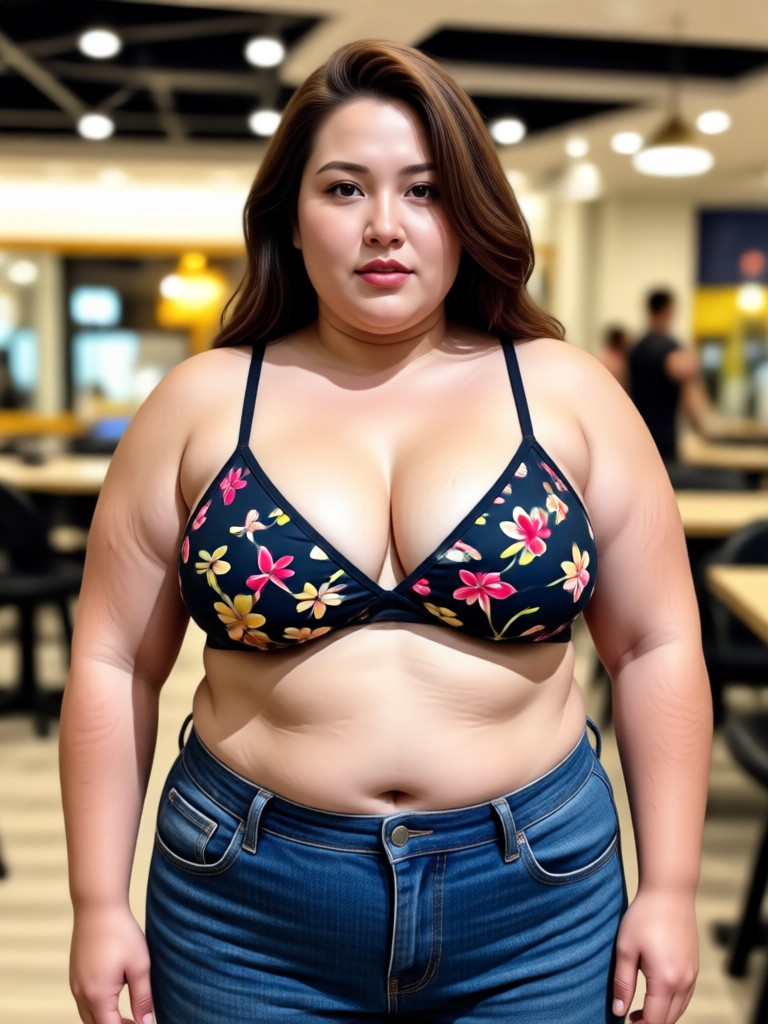 살찌기 AI 필터로 변신한 남성 대상