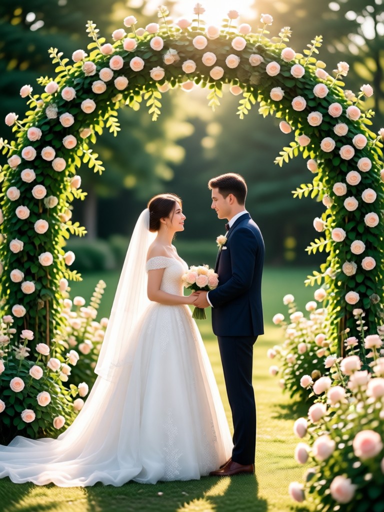 モダン ミニマリスト 結婚式 AI画像