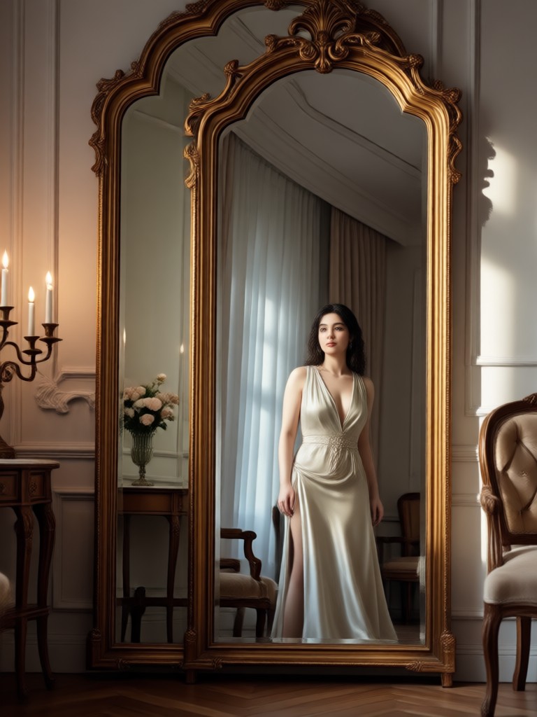 Romantic window light boudoir
