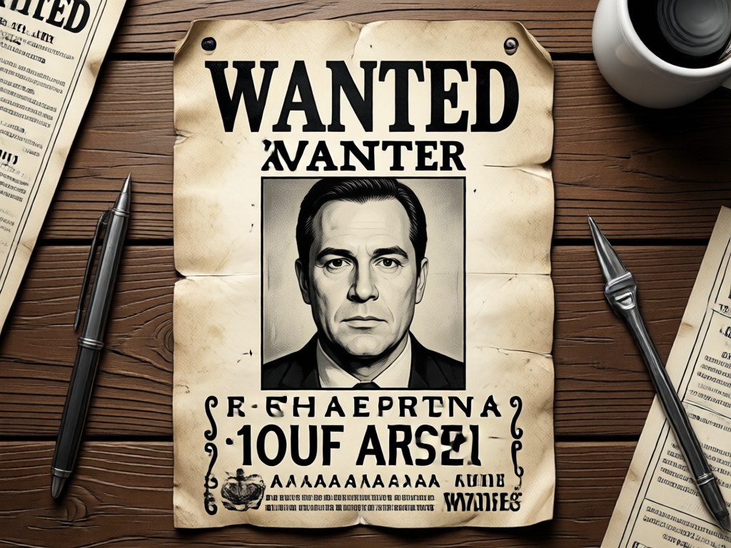 Instant generation of a finished wanted poster