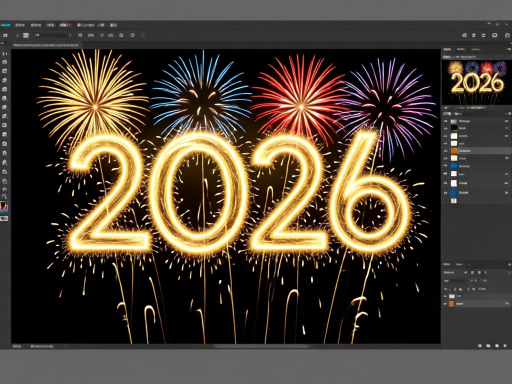 Unique AI New Year photo creation process