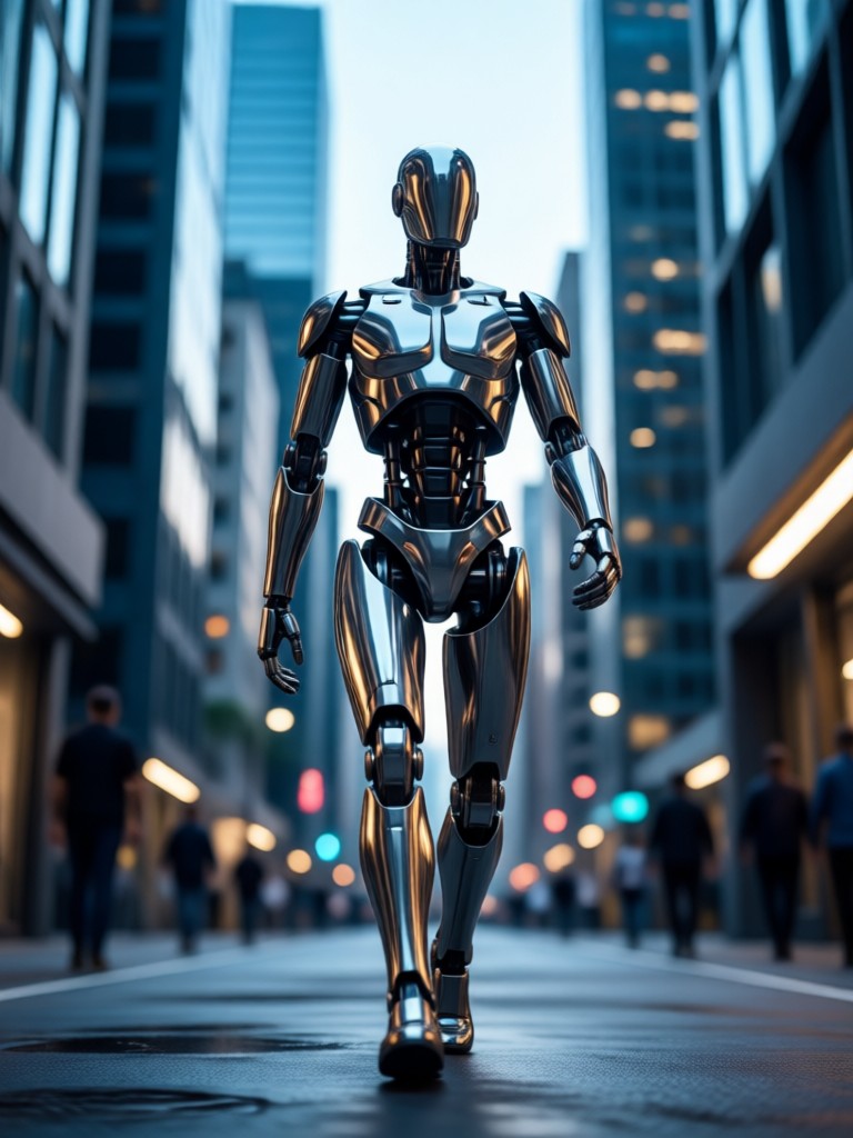 AI walking video from portrait example 1