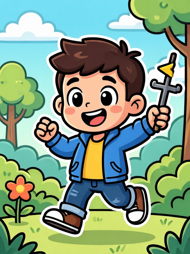 Personaje de acción estilo manga