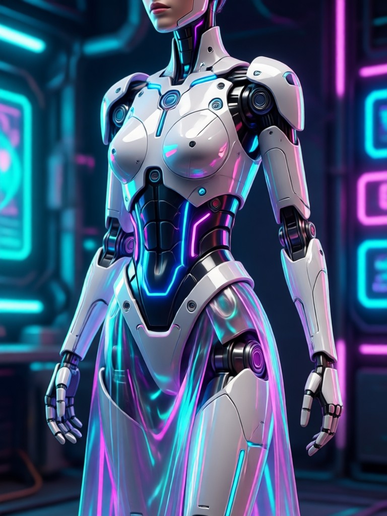 Phone screen showing AI dress change process