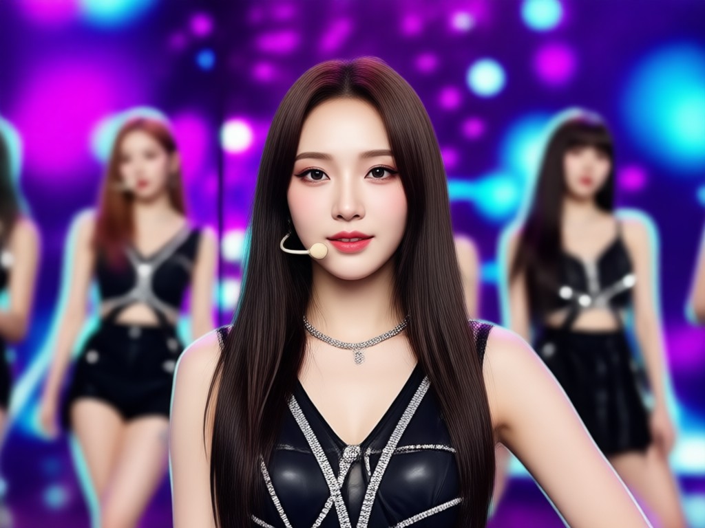 AI applies K Pop idol makeup and hairstyle
