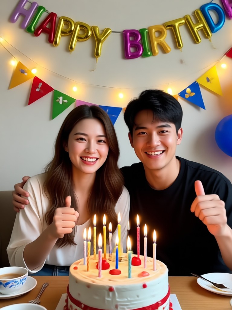 Elegant birthday wish video template