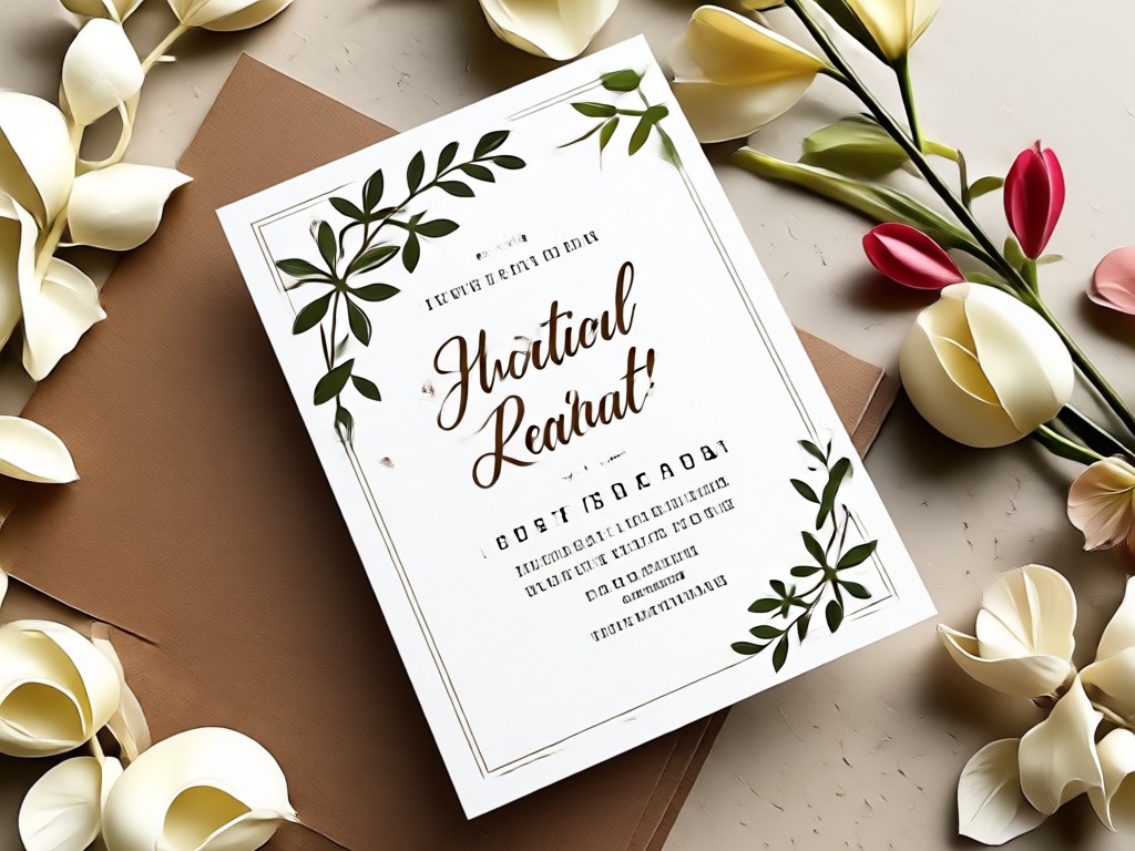 Custom wedding invitation with couple photo integration