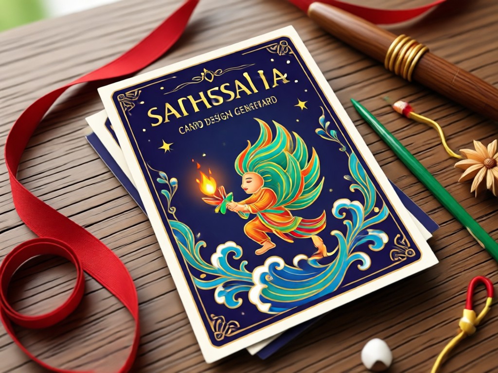 AI integrating a personal photo into a Raksha Bandhan card design