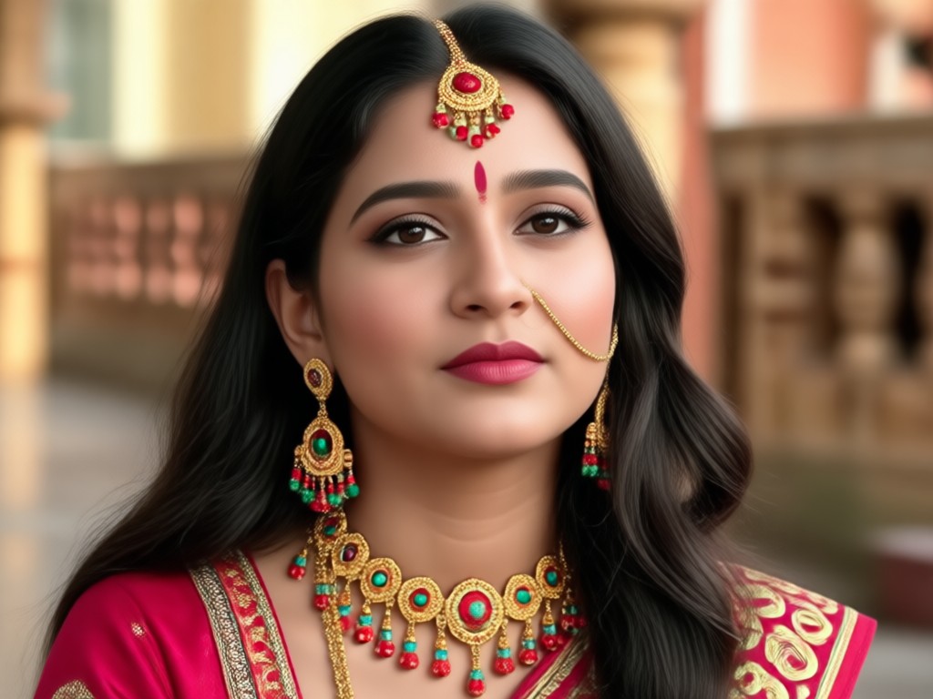 AI generating a final animated video of an Indian girl