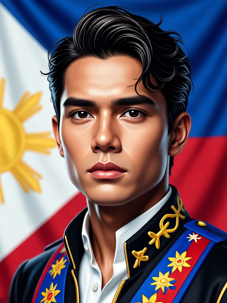 Family portrait styled as the Bonifacio brothers AI generation