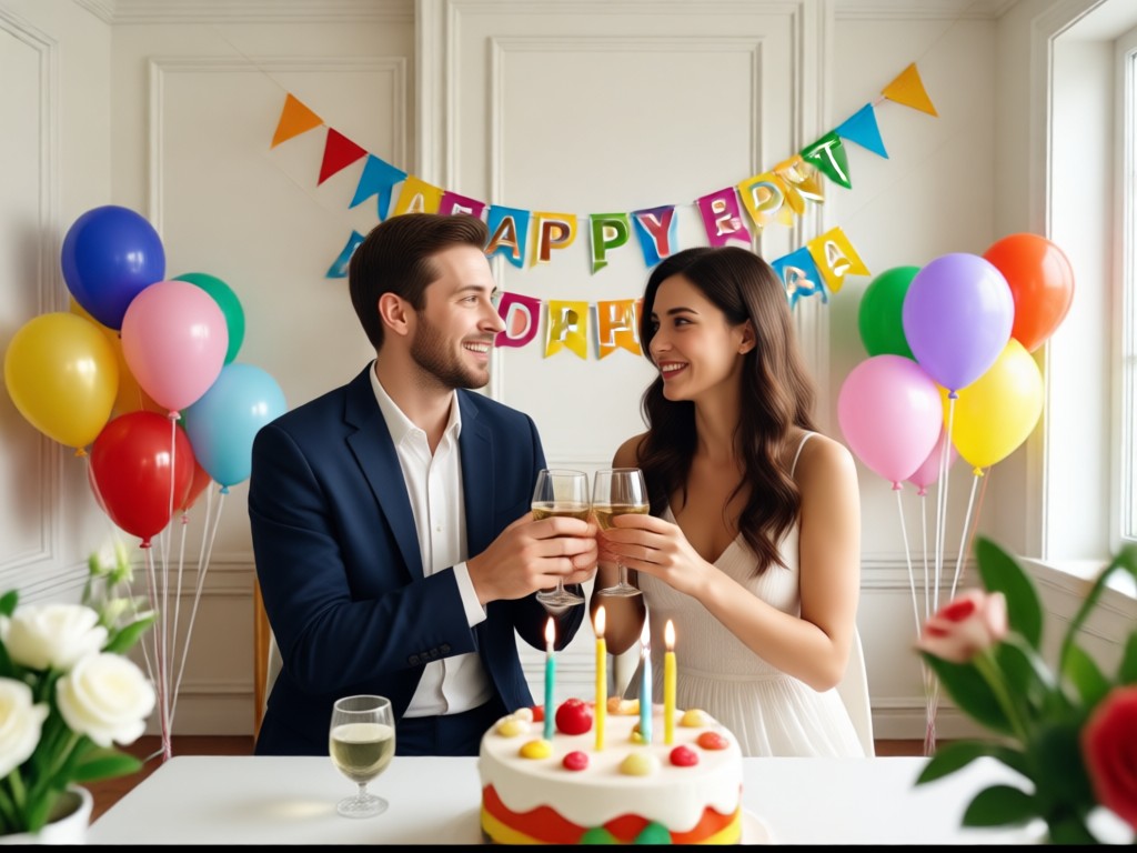 Library of romantic birthday video templates for couples