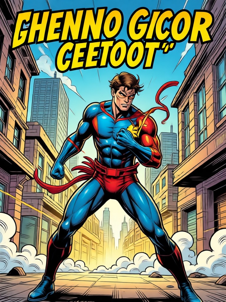 Golden Age comic book cover style