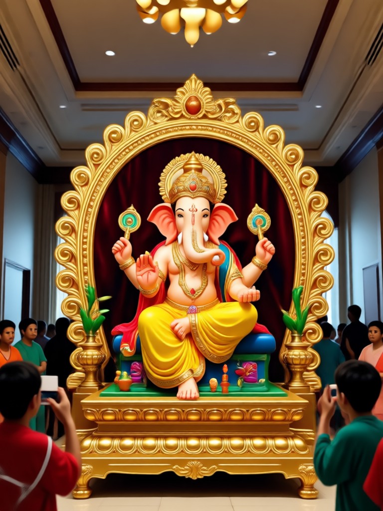Eco Friendly Green Ganpati Mandap
