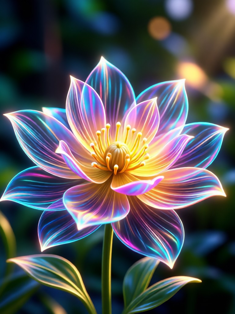 Sunset landscape with warm cinematic bloom
