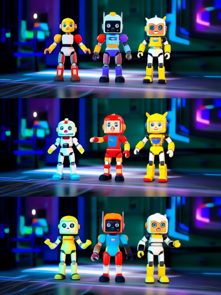 Anime style chibi figure video effect