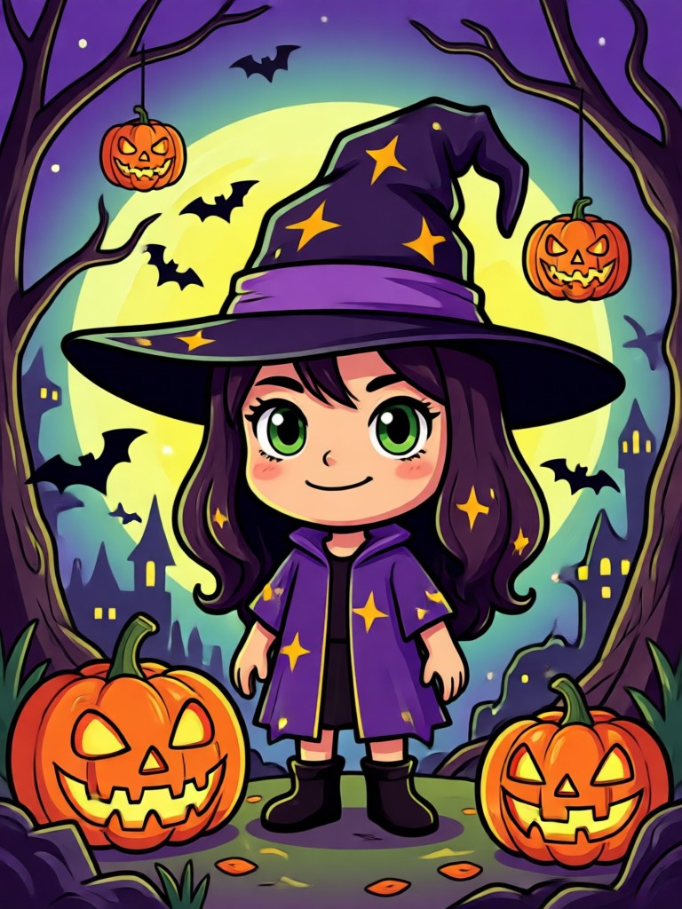 Kürbiskopf-Halloween-Avatar mit leuchtendem Jack-O-Lantern-Gesicht