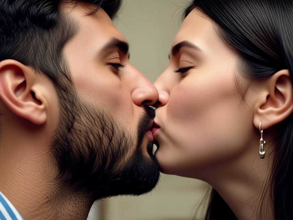 Choose AI kiss effect template
