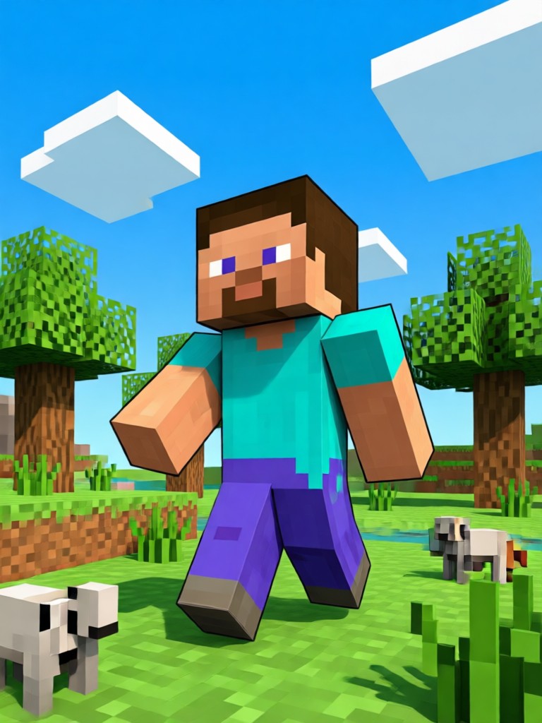 AI generated Minecraft dragon
