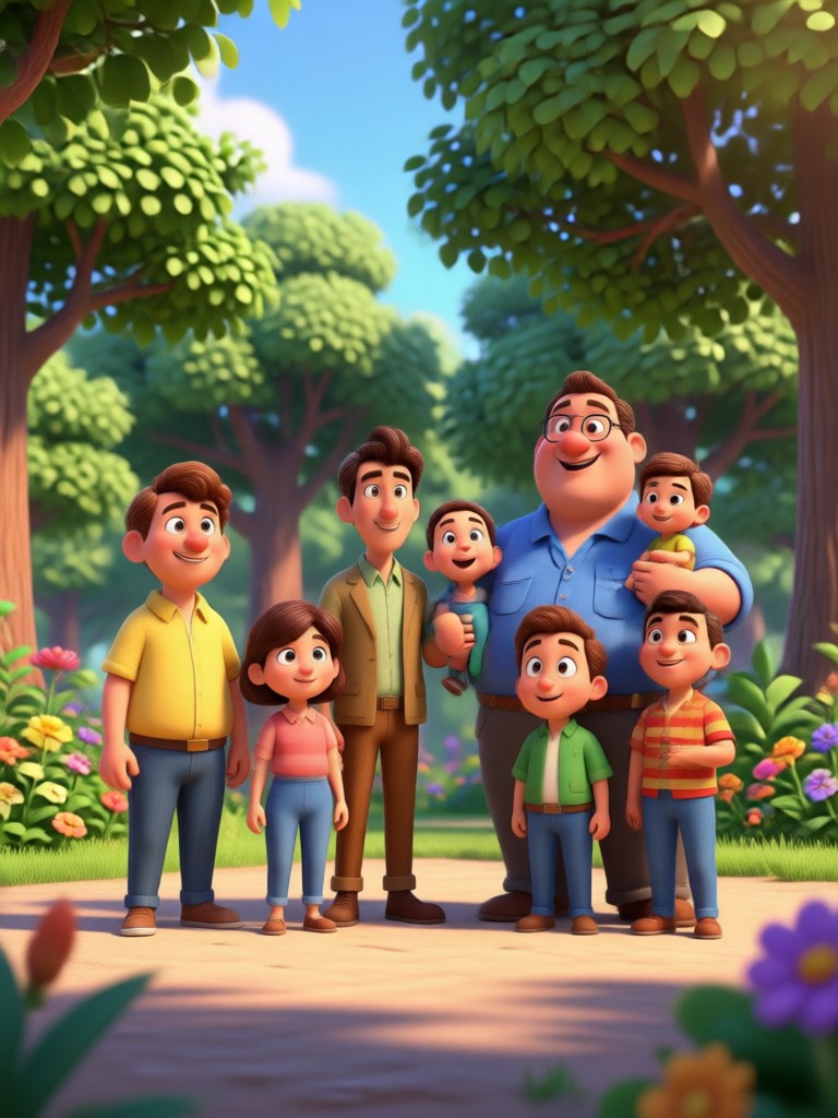 Professional headshot converted to Pixar character design