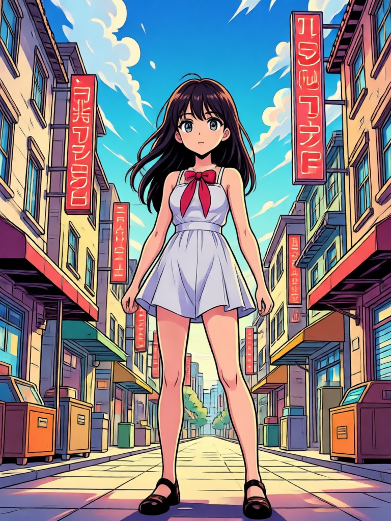 Exemplo de filtro de anime Shojo em tons pastéis suaves