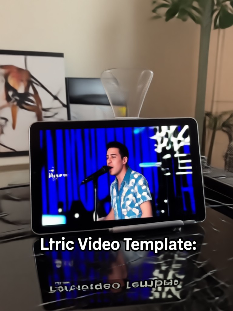 Minimalist lyric video for a couple
