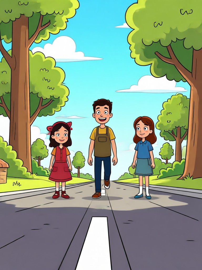 Nature video with Ghibli style cartoon effect